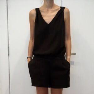Lenny B Paris Caly Black Sleeveless Short Jumper Romper